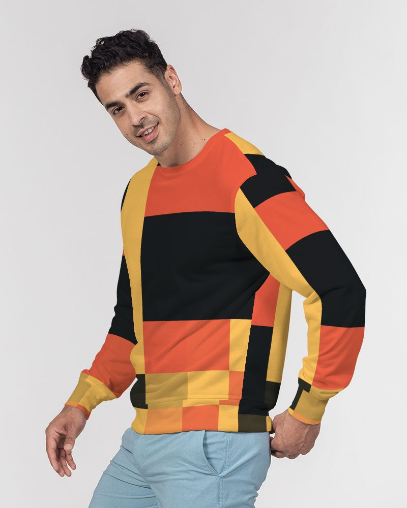 Honey Bee Squared Men's Classic French Terry Crewneck Pullover