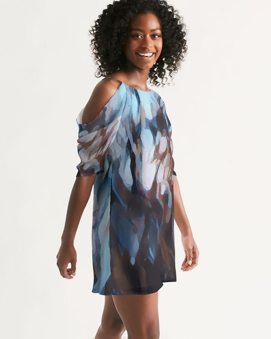 The Fires Within Women's Open Shoulder A-Line Dress