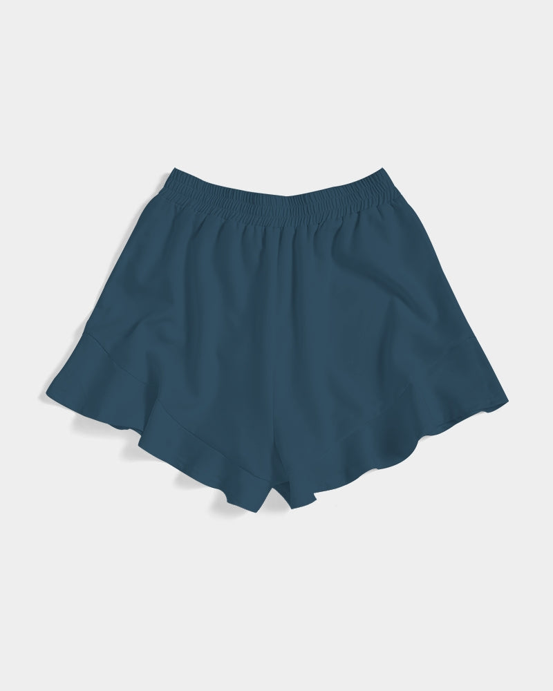 Artisan Blue Ruffle Shorts
