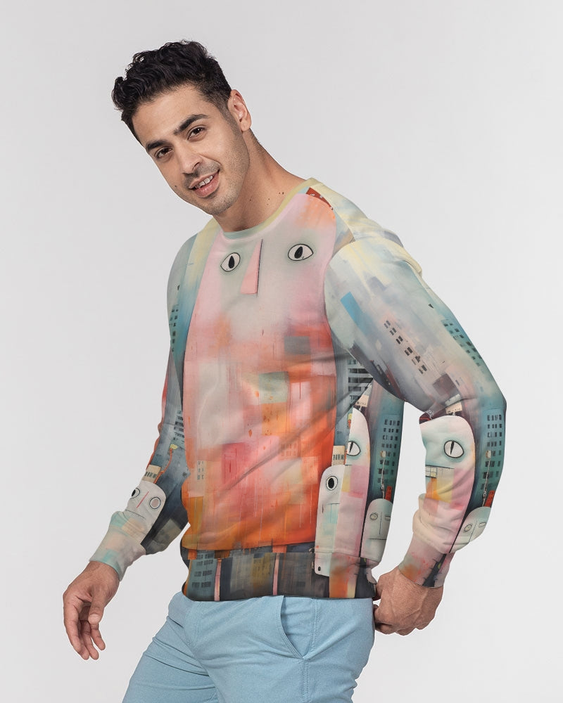 Num Nums All-Over Print Classic French Terry Crewneck Pullover