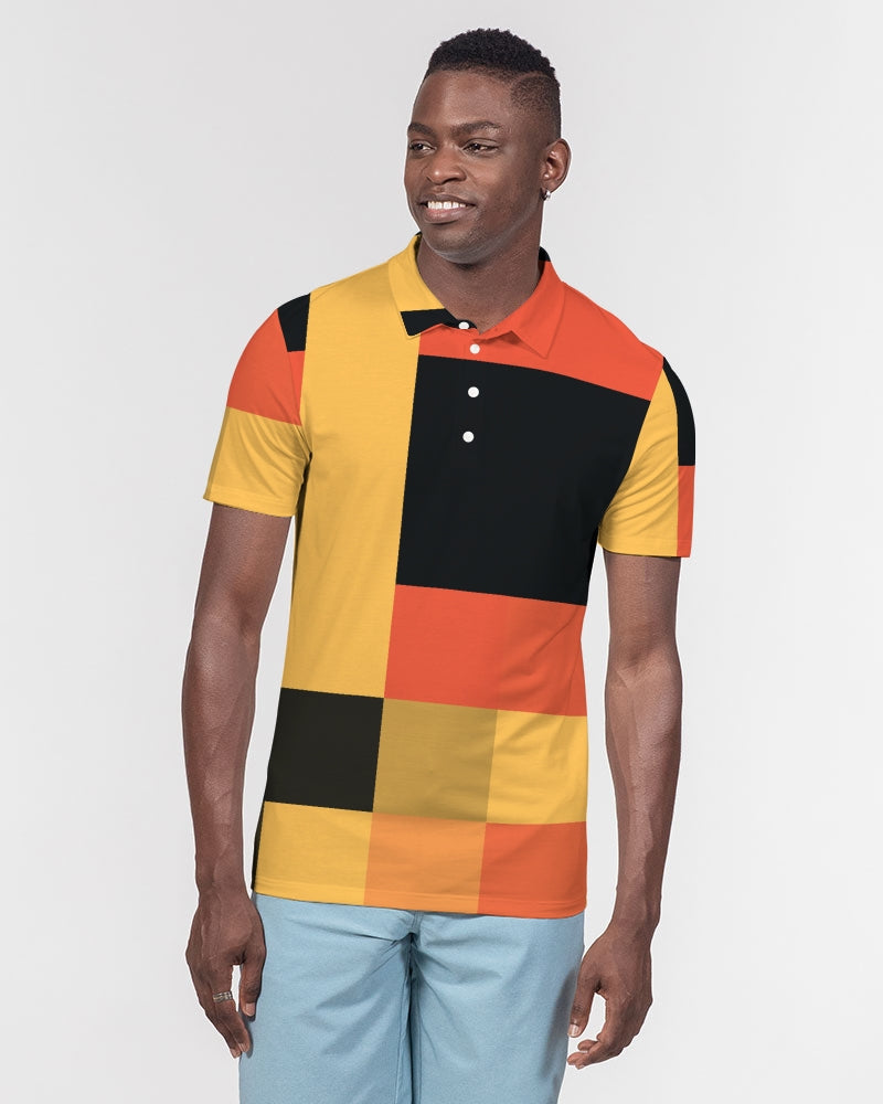 Honey Bee Squared Men's Slim Fit Short Sleeve Polo