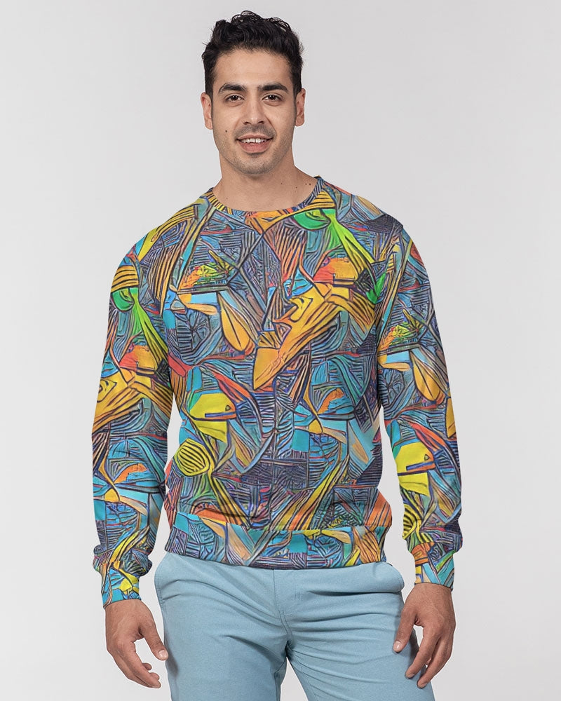 What A Colorful World Classic French Terry Crewneck Pullover