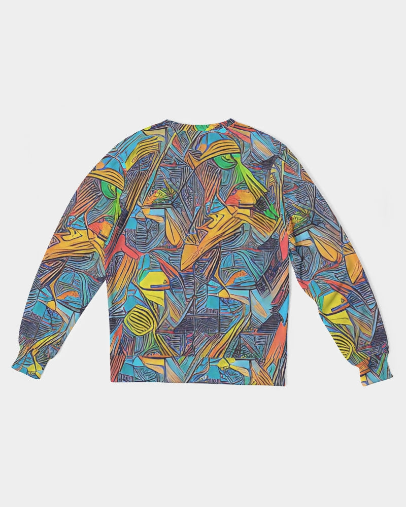 What A Colorful World Classic French Terry Crewneck Pullover