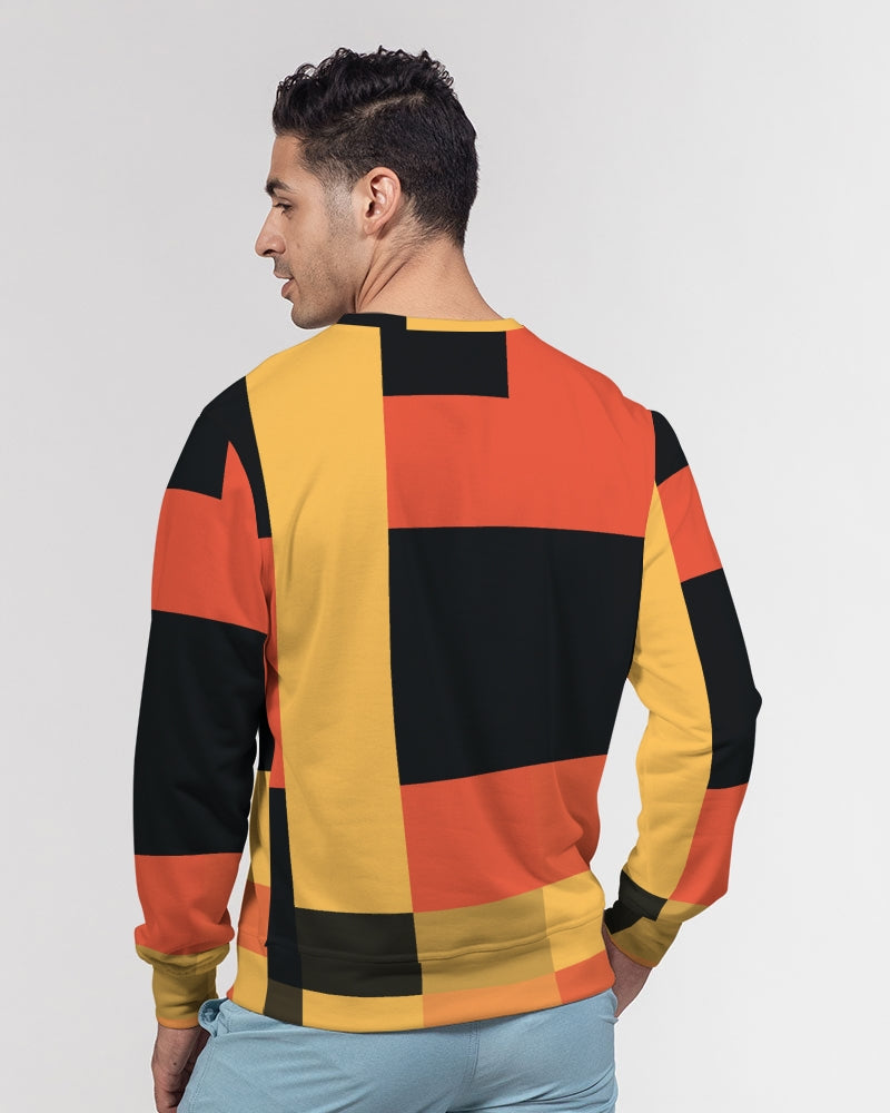 Honey Bee Squared Men's Classic French Terry Crewneck Pullover