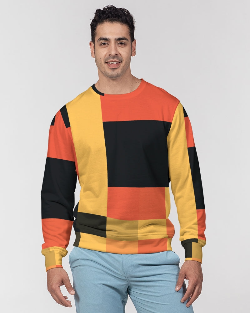 Honey Bee Squared Men's Classic French Terry Crewneck Pullover