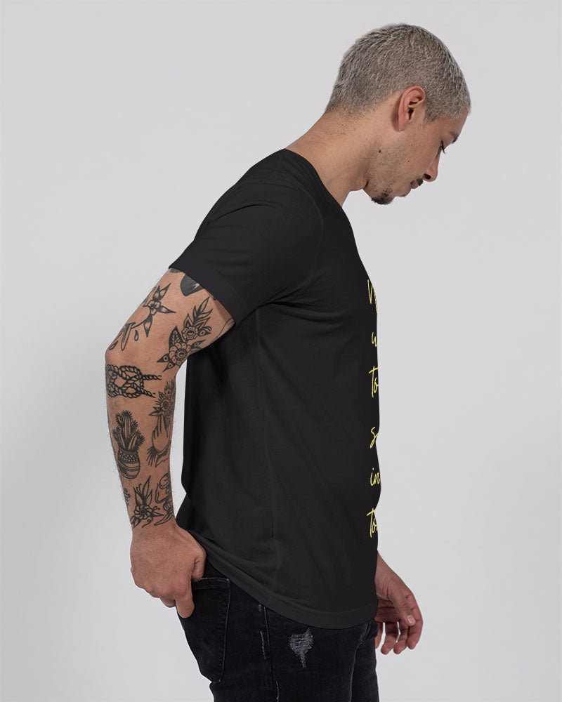 Lets live in this Moment - Yellow Unisex Jersey V-Neck Tee | B&C